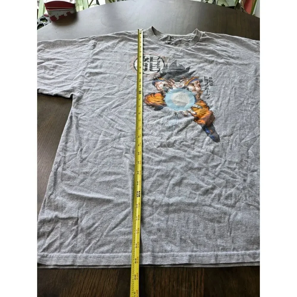 Dragon Ball Z Goku Kamehameha Graphic Tee Gray Adult 2XL Ripple Junction Fun - Picture 3 of 16